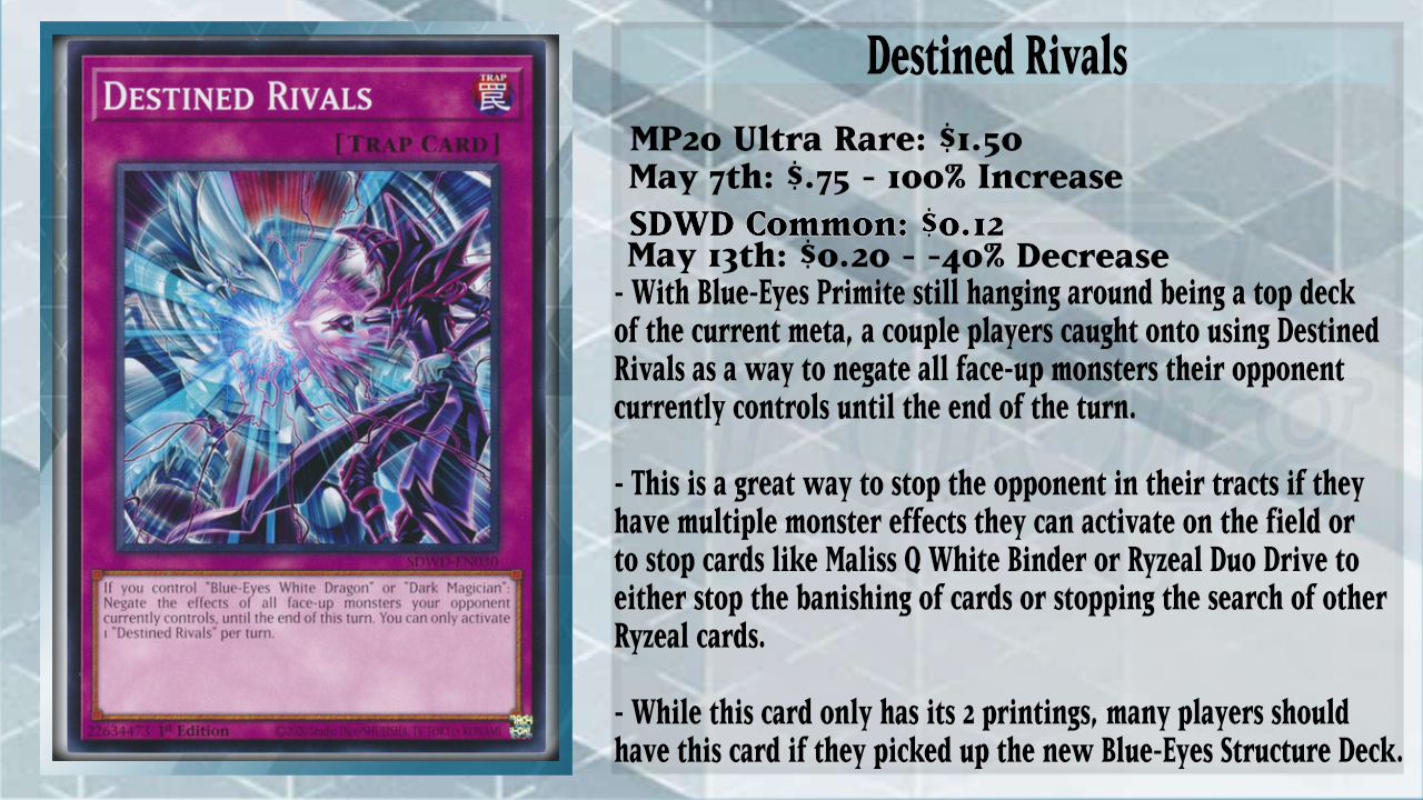 YGOrganization | [MW] Surprising and Hidden Techs Returned To The Game