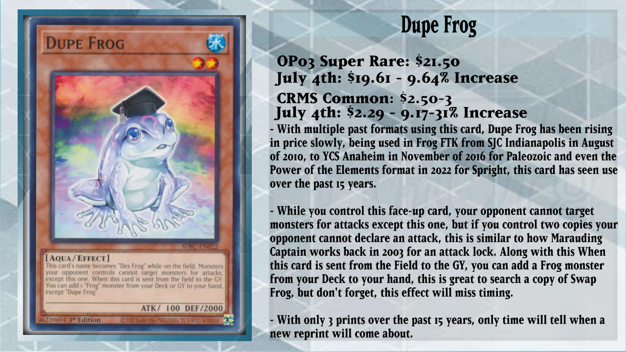ジ*ム様 MTG YGOrganization | [MW] The Past Has Finally Caught Up To The