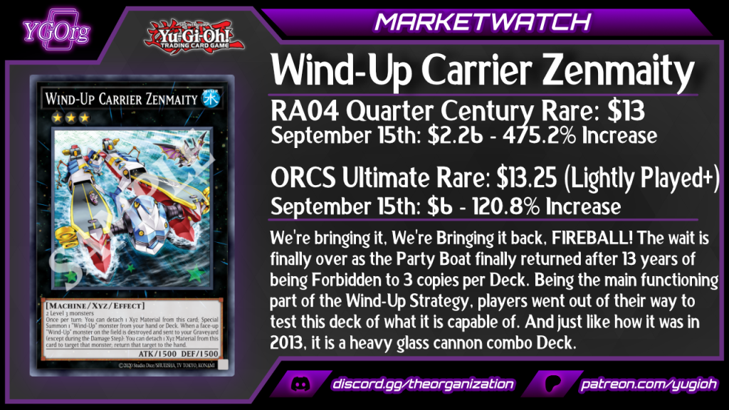 [MW] The New Format Market Is Already In Effect