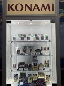 Another shot of the glass display case at Konami's NYCC booth