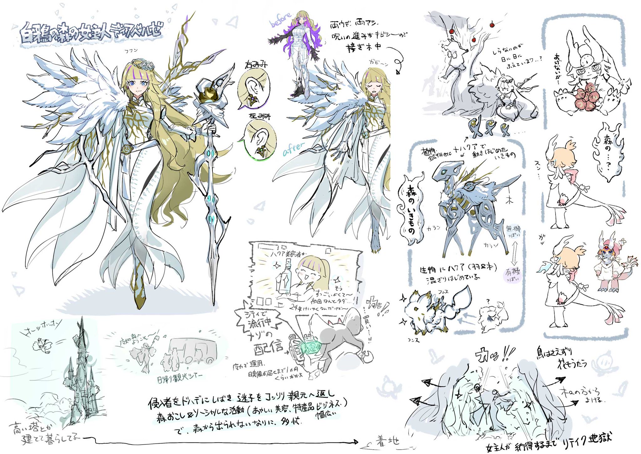 [Reference Art] Diabellze, Heiress of the Winter Raven’s Forest