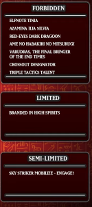 October TCG Forbidden & Limited List Update Part 5