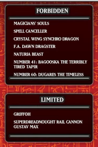 October TCG Forbidden & Limited List Update Part 4